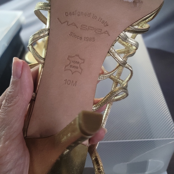 Via Spiga roman style stilettos Women's sz 10 - Picture 3 of 3